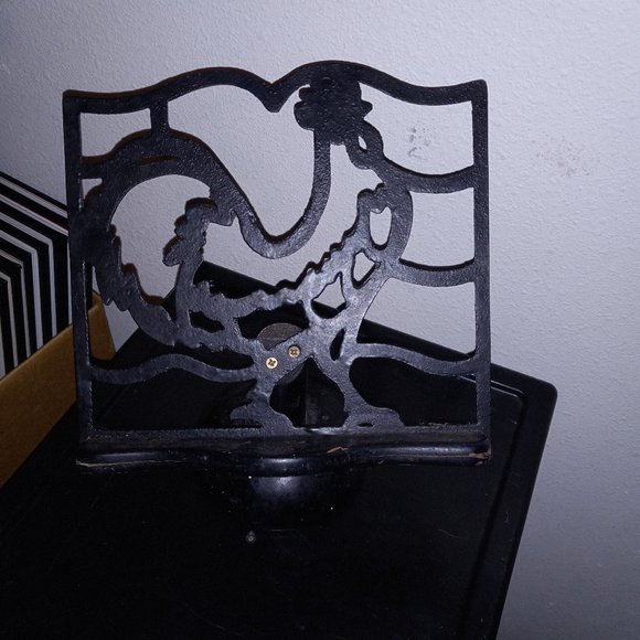 American Vintage Kitchen Vintage Cast Iron Cookbook Holder Stand